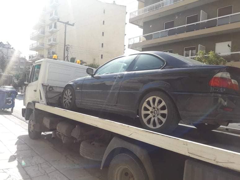 μεταφορά οχήματος απο τον Ασπρόπυργο