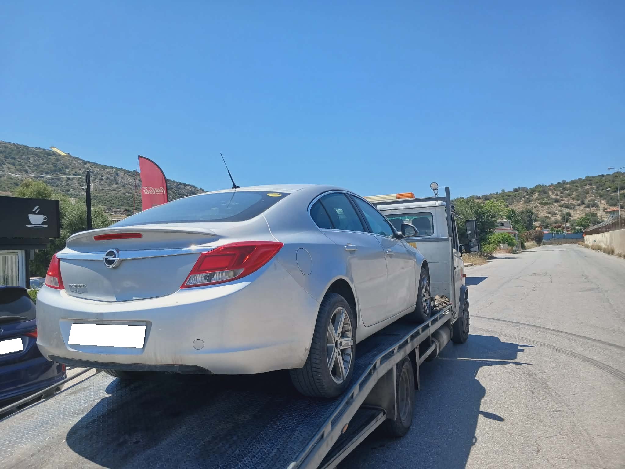 μεταφορά opel απο τον ασπρόπυργο